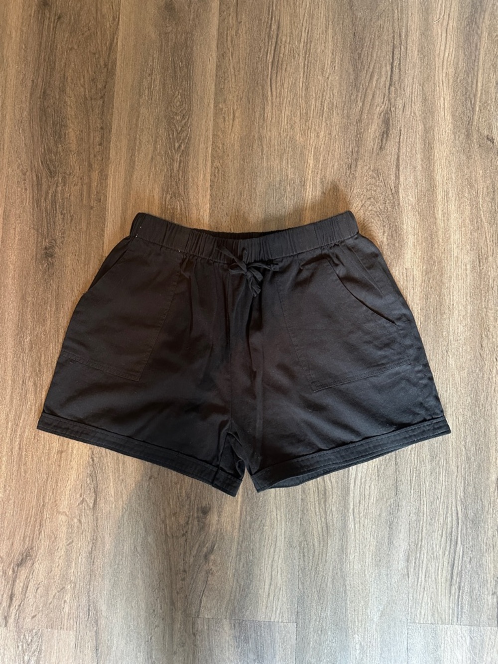 Women’s Black Drawstring Shorts